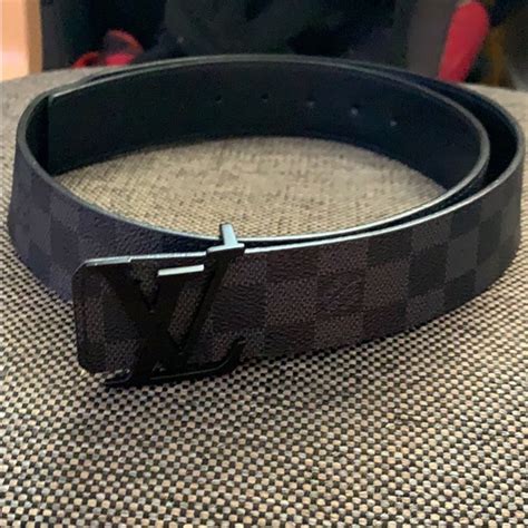 black checkered lv belt|louis vuitton black checkered belt.